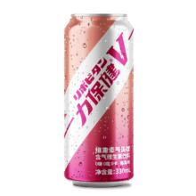 力保健 （V）维生素气泡饮 330ml*1罐 莓果味 含牛磺酸+高浓VC