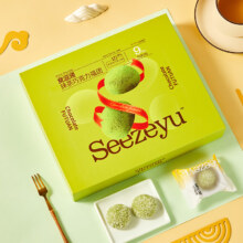 需首单：食滋源 生巧福团238g 抹茶味爆浆流心大福麻薯