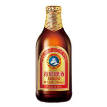 TSINGTAO 青岛啤酒 精酿系列 金质小棕金低温酿造296ml*6瓶 尝鲜装 秋日出游25.42元