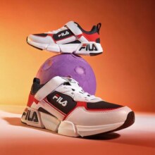 FILA 斐乐 儿童轻便缓震复古跑鞋