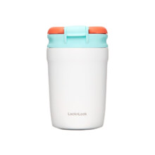 PLUS会员：乐扣乐扣（LOCK&LOCK）桌面杯小咖啡手持杯学生商务保温杯320ML LHC4290YRED