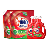OMO 奥妙 除菌除螨洗衣液950g*2+袋装3KG*2（赠去渍笔16g）
