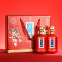 plus会员：金六福 福润大地 浓香型白酒 50度 500ml*2瓶手提礼盒*10件