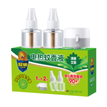 超威电热蚊香液家用驱蚊器灭蚊器非无香驱蚊液防蚊液补充液2瓶1加热器