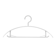 京东京造 衣架无痕晾衣架子塑料衣挂干湿两用衣撑家用晒衣服架防滑20个白