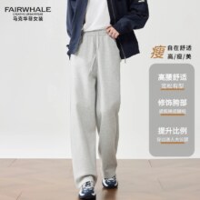马克华菲 加绒宽松休闲卫裤