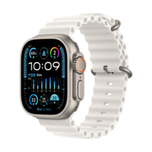 Apple/苹果 Watch Ultra2 智能手表 GPS+蜂窝款 49毫米 钛金属表壳白色海洋表带 健康手表 MRF93CH/A