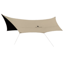 牧高笛（MOBIGARDEN）俊庭牛津布黑胶天幕 户外露营大空间防雨防晒蝶形黑胶天幕 俊庭530和风沙（不含支撑杆）479元