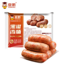 再降价、plus会员：亚明 黑胡椒/原味烤肠500g *4件