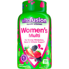 vitafusion女士多维复合维生素元气糖女性男士女维软糖好气色18+