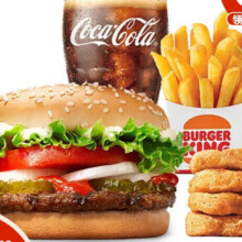 京东小程序：BURGER KING 汉堡王 小皇堡四件套 单次券 到店兑换电子券