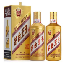 MOUTAI 茅台 王子酒 53度500ml*1瓶 酱香型白酒 53度 500mL 2瓶