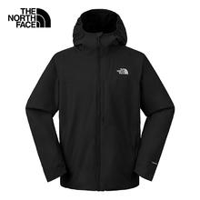 THE NORTH FACE 北面 防风夹克男户外防风单层连帽外套89ZN 黑色/JK3