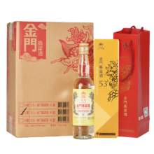 双11狂欢、plus会员：金门高粱  黄金龙 清香型白酒 53度 500ml*6瓶 整箱装