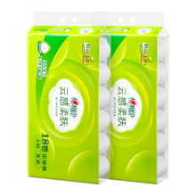 PLUS会员：心相印 云感柔肤立体压花卷纸 4层100克18卷*2提*3件