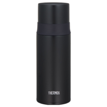 膳魔师（THERMOS）保温杯不锈钢水杯磨砂黑350ml保冷杯子双盖学生礼物FFM-351