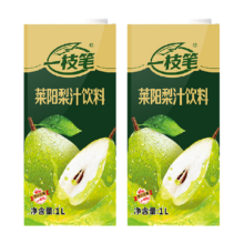 88VIP:一枝笔 含梨量80%莱阳梨汁1L*2盒饮料15.9元