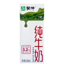 88VIP会员：MENGNIU 蒙牛 3.2g蛋白质 纯牛奶 200ml*24盒