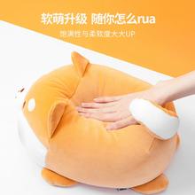 名创优品小猪毛绒公仔B-BO午睡枕玩偶趴姿