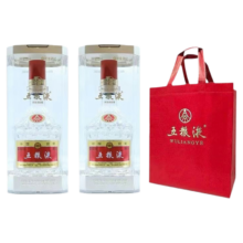 五粮液 浓香型白酒普五八代52度500ml*2瓶随机年份