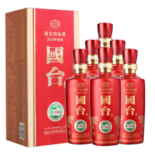 双11开门红、plus会员：国台 国标酒 2019年酿造 酱香型白酒 53度 500ml*6瓶整箱装