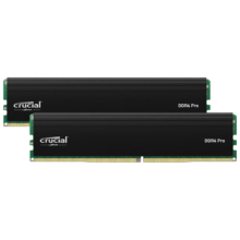 PLUS：Crucial 英睿达 Pro系列 DDR4 3200MHz 台式机内存 马甲条 黑色 32GB 16GBx2 CP2K16G4DFRA32A