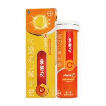 拜耳力度伸维生素c泡腾片 橙味1g*10片  增强抵抗力 补充VC 每片含1000mg维c