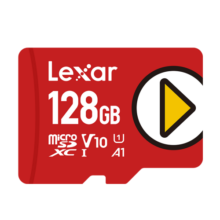 雷克沙（Lexar）128GB TF（MicroSD）存储卡U1 V10 A1 读160MB/s 手机平板监控适用 switch内存卡 PLAY系列