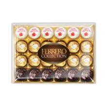 费列罗（FERRERO）杂莎三色球巧克力24粒269g进口礼盒送男女友生日礼物