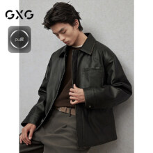 双11狂欢：GXG 时尚通勤夹克复古外套 G24D214115