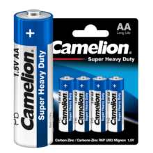 飞狮（Camelion）碳性电池 干电池 R6P/AA/5号 电池 4节 低耗玩具/遥控器/收音机/闹钟/手电筒