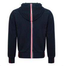 汤姆 布朗（THOM BROWNE）礼物男士海军蓝色棉质休闲连帽卫衣 MJT086A 03377 415 3