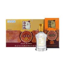 双11预售：白云边 十五年陈酿浓酱兼香型白酒 42度500ml*6瓶整箱装