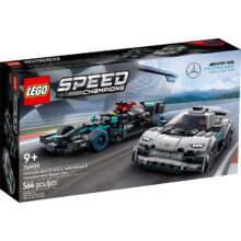 LEGO 乐高 Speed超级赛车系列 76909 梅赛德斯-AMG F1 W12 E Performance 和梅赛德斯-AMG Project One