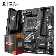 GIGABYTE 技嘉 主板CPU套装板U套装小雕 B550M AORUS ELITE+锐龙5 5600
