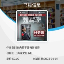 正版 过劳死——这份工作比命还重要译文纪实  日牧内昇平著 梅新枝译 逃避并不可耻 人生只有一次 上海译文出版社畅销书籍排行榜23.4元