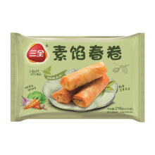 PLUS会员：三全 素馅春卷12只216g*10件任选