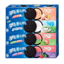 奥利奥（Oreo） 水果夹心饼干休闲零食 营养早餐水果味饼干 下午茶网红小吃 冰淇淋抹茶味97g 单盒装