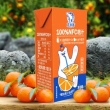 北冰洋 非浓缩还原果汁100%NFC桔汁 125ml*8盒