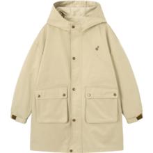 gxg.kidsGXG童装[一衣三穿]童装儿童羽绒服男女童风衣马甲冬外套加厚防风 杏色加厚款 160cm