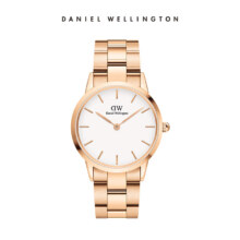 丹尼尔惠灵顿（DanielWellington）DW  36mm白盘金色钢带男士腕表