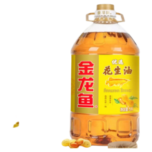 金龙鱼 优选花生油5L物理压榨一级食用油家庭厨房炒菜烹饪大桶粮油69.9元（红包更低）