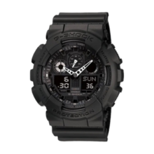 卡西欧（CASIO）G-SHOCK 黑武士双显大表盘运动防水手表 黑夜骑士 GA-100-1A1DR