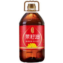 plus会员：鄉佬坎 食用油 四川压榨 纯正菜籽油 5L *10件