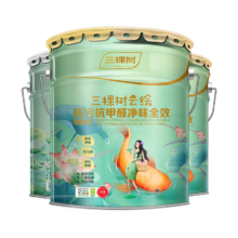 双11巅峰、PLUS会员：三棵树漆（SKSHU）乳胶漆 云绘抗污抗甲醛净味全效 耐擦洗室内墙面涂料 51L（面漆18L*2+升级底漆15L）