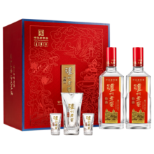 泸州老窖（LUZHOULAOJIAO）特曲 浓香型 高度白酒 52度500ml*2瓶 花开富贵礼盒 （节日送礼）