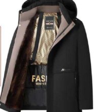 再补券、双11狂欢：ROMON 罗蒙 中长款加绒加厚棉服