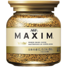 AGF 日本进口 MAXIM 冻干速溶咖啡金瓶罐原味冰美式黑咖啡粉苦无糖精