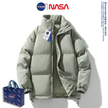 NASA潮牌羽绒棉服男女款秋冬季情侣运动休闲加厚保暖晋江棉衣