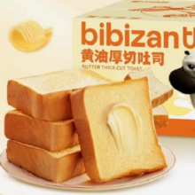 88VIP：比比赞 功夫熊猫 厚切吐司牛乳味 250g